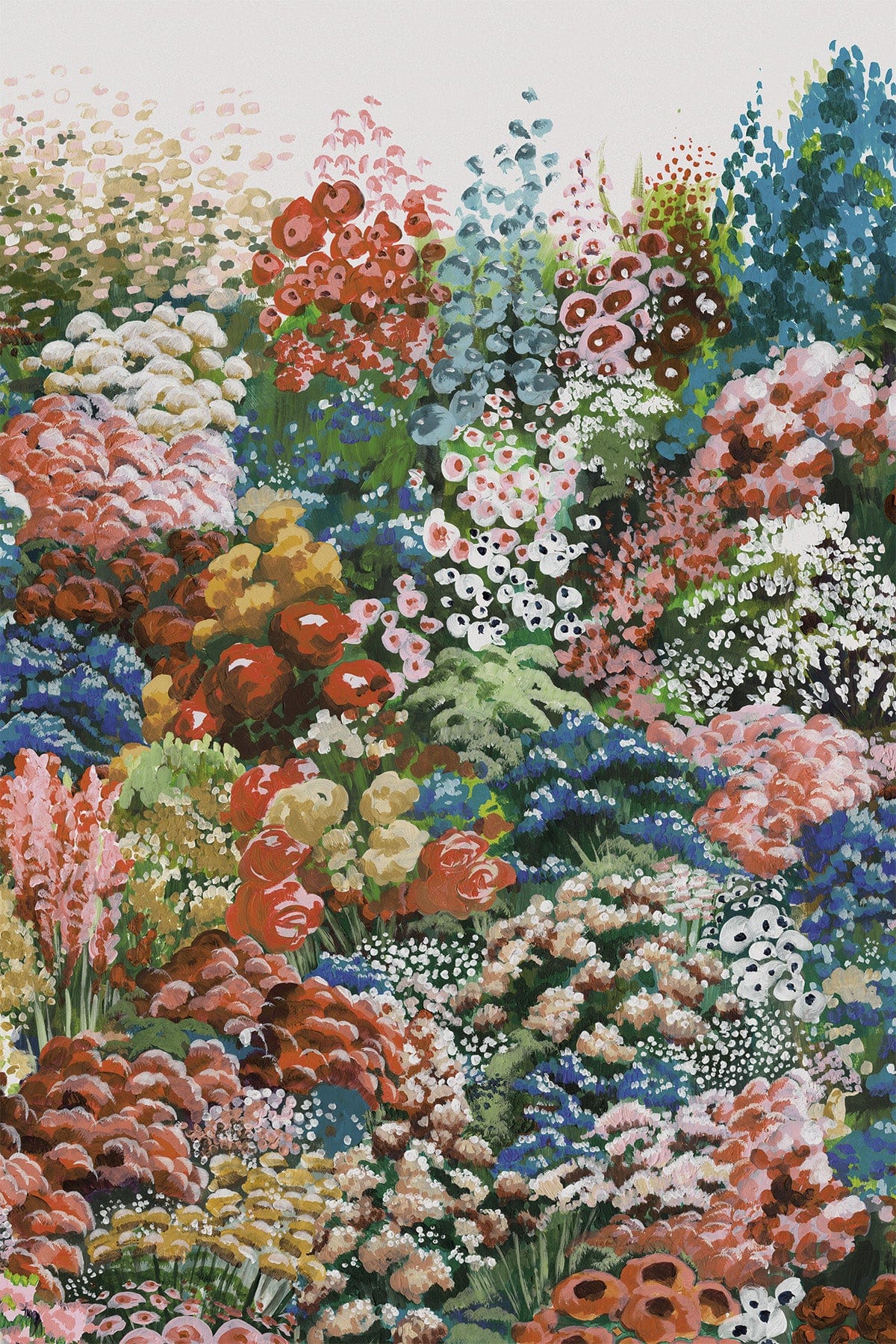 Flower Field White Multi
