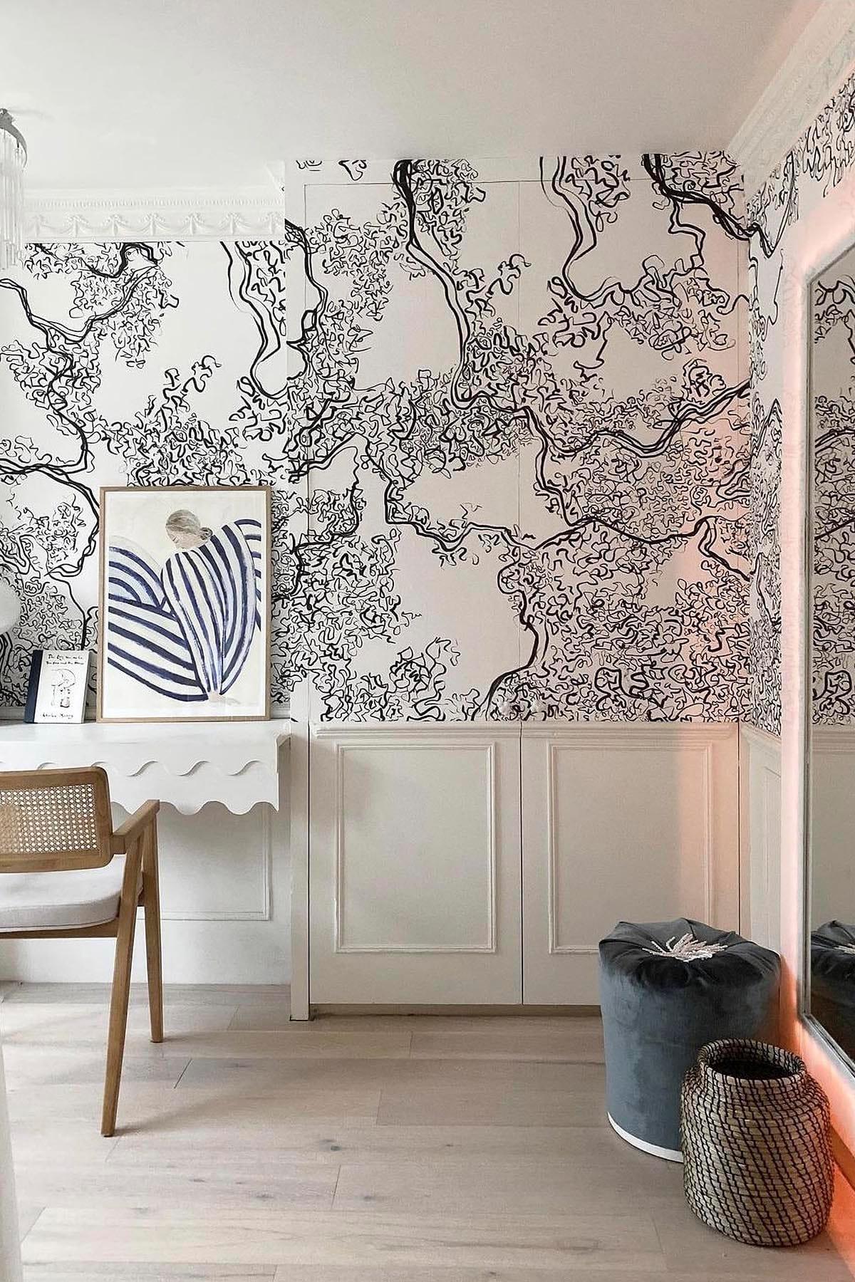  Abstract Sketch Black