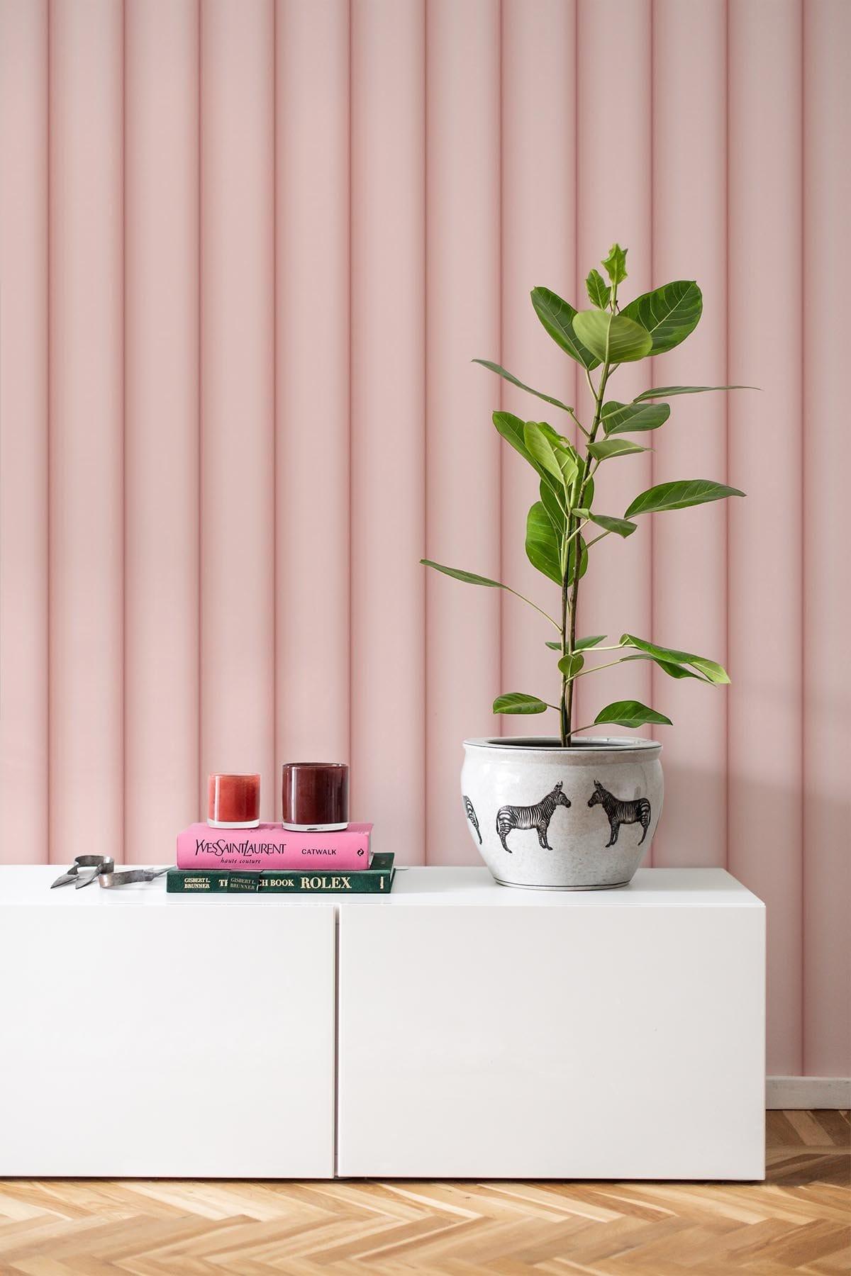  Curved Wall Panel Large Soft Pink