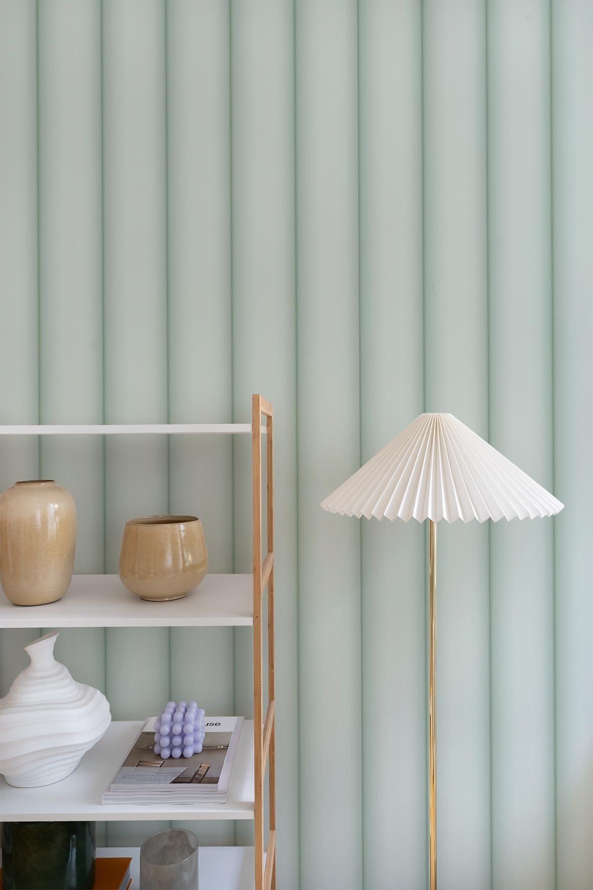  Curved Wall Panel Large Soft Green
