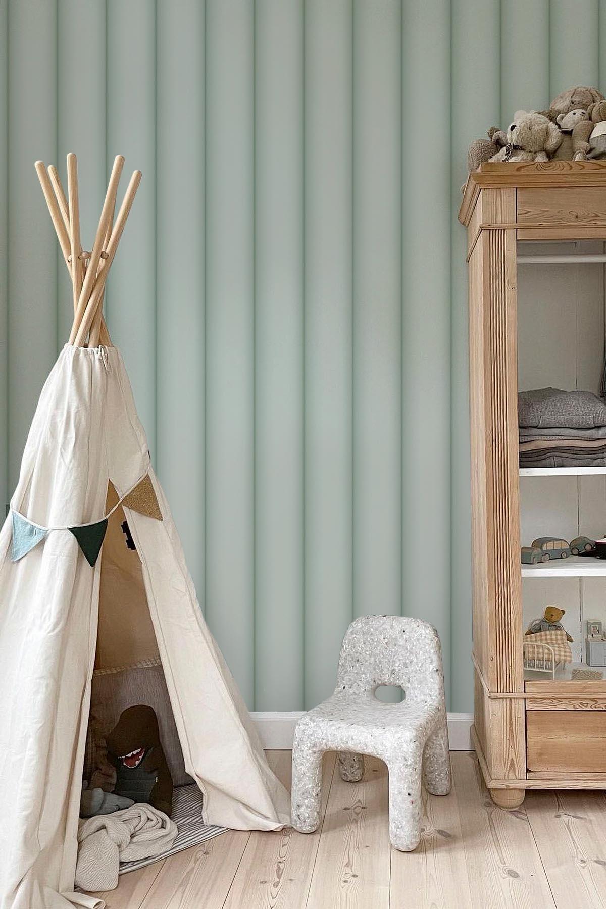  Curved Wall Panel Large Soft Green
