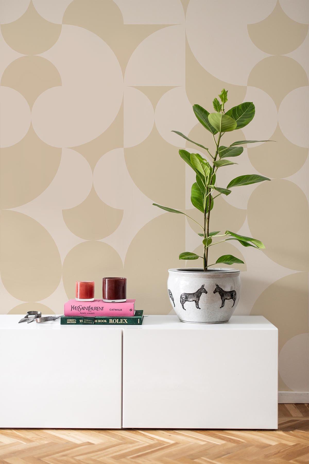  Retro Geometric Pale Yellow