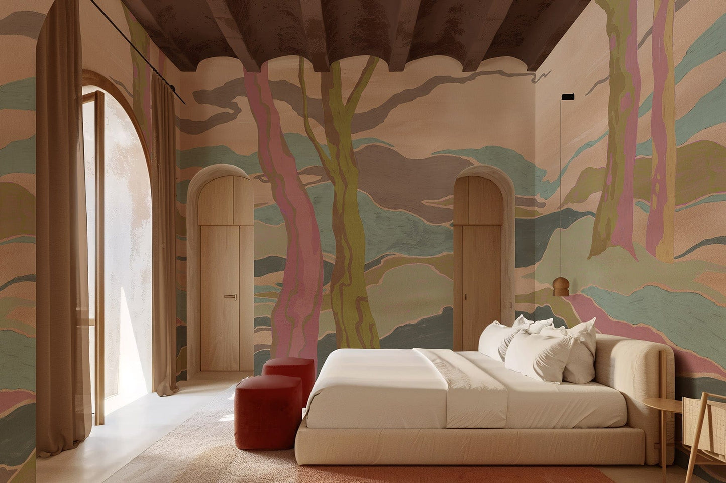  Graphic Landscape Pink