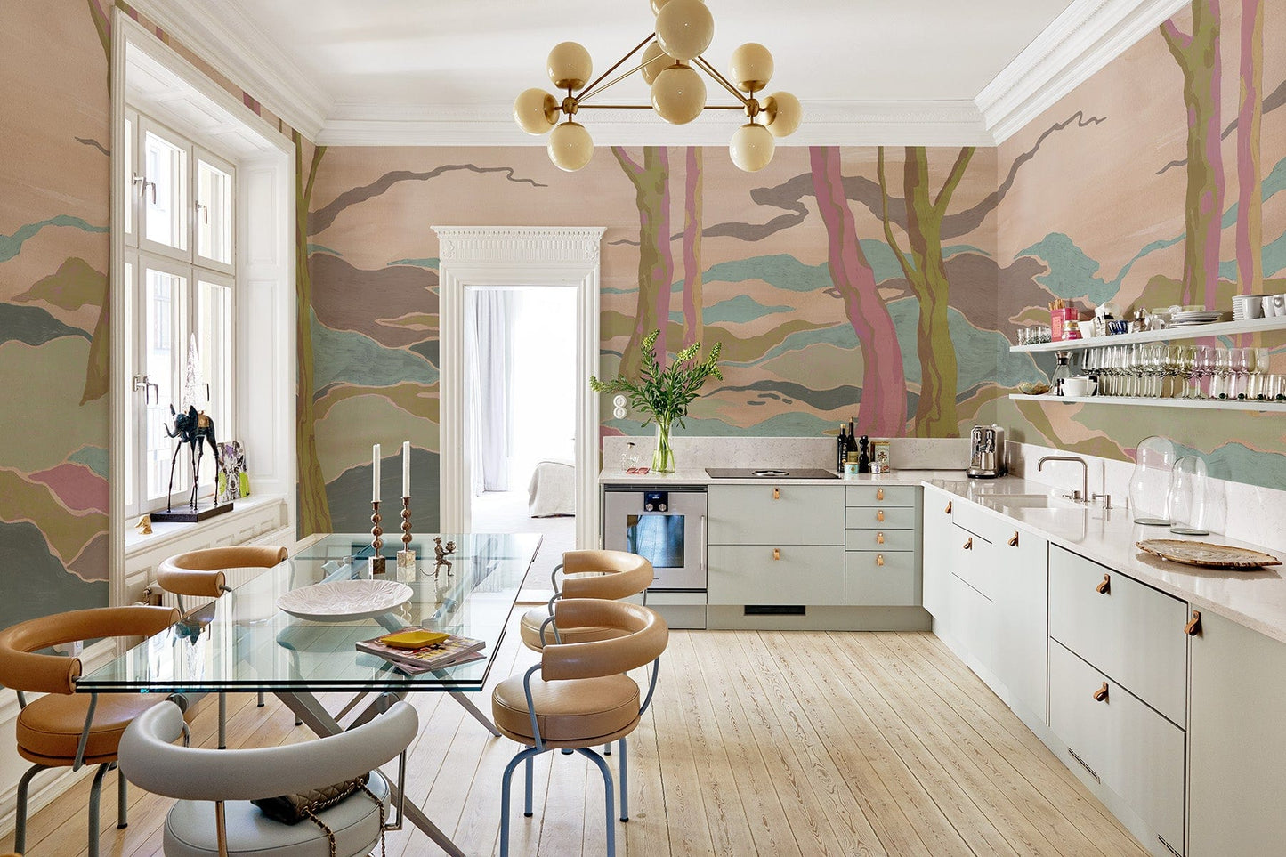  Graphic Landscape Pink