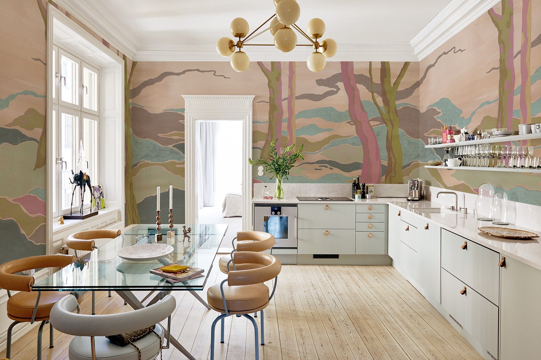  Graphic Landscape Pink