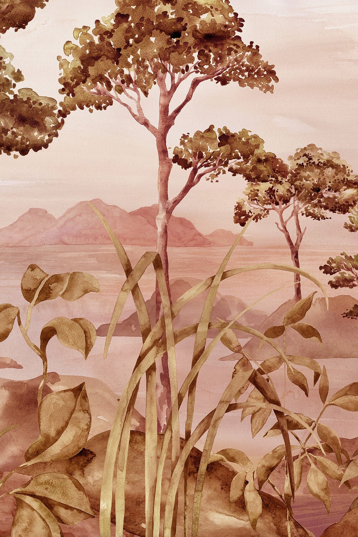  Misty Landscape Pink