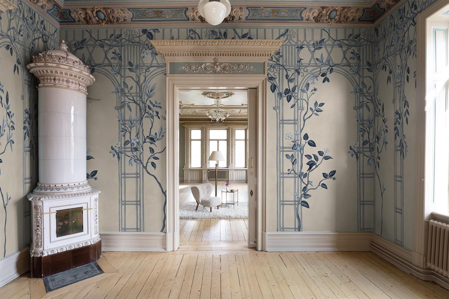  Chinoiserie Arches Blue