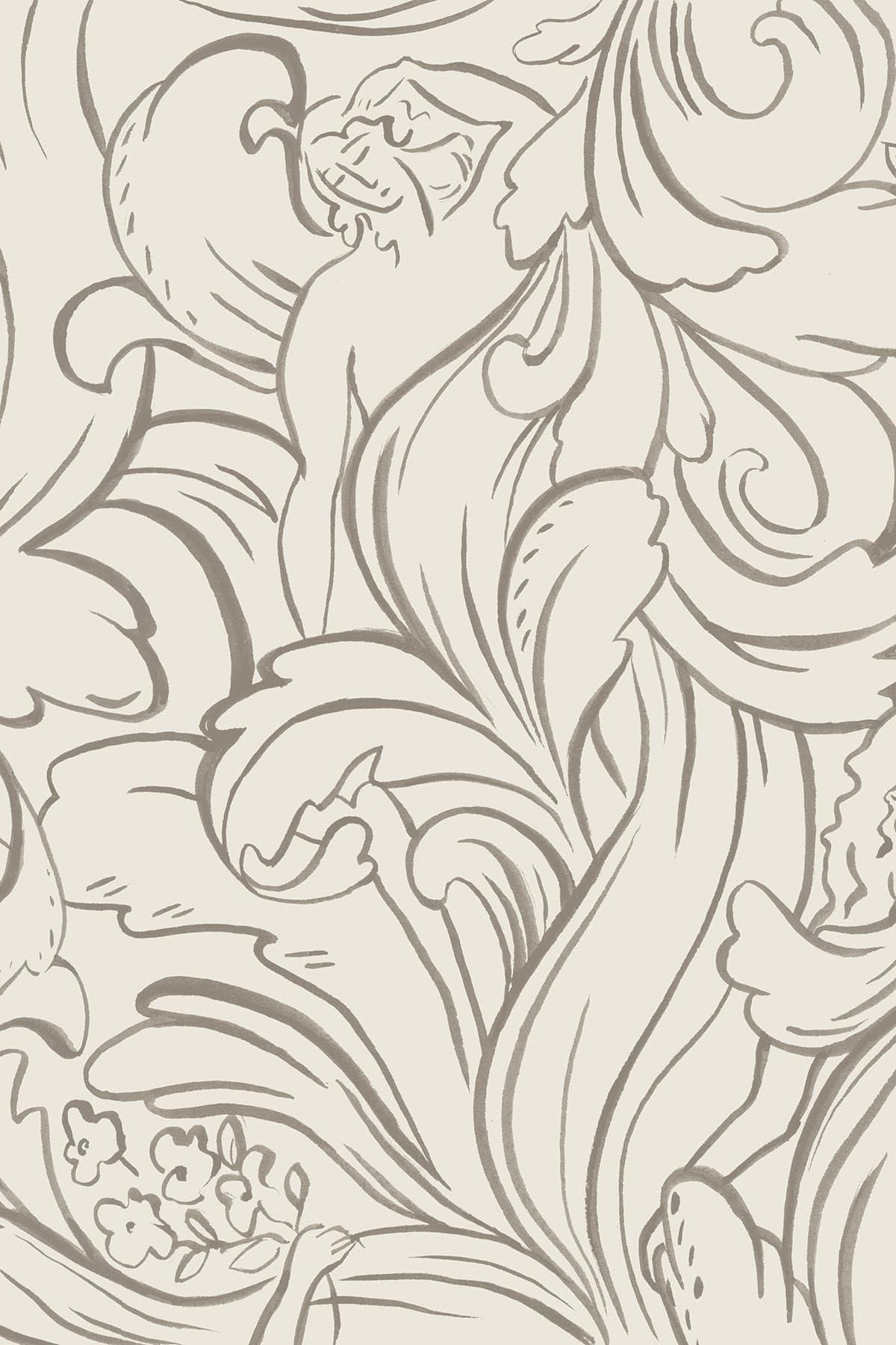  Contemporary Ornament Taupe