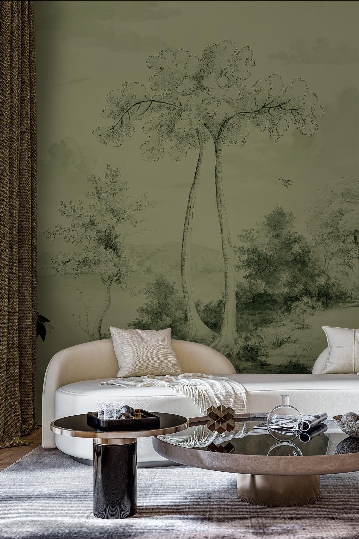  Scenic Landscape Dark Green