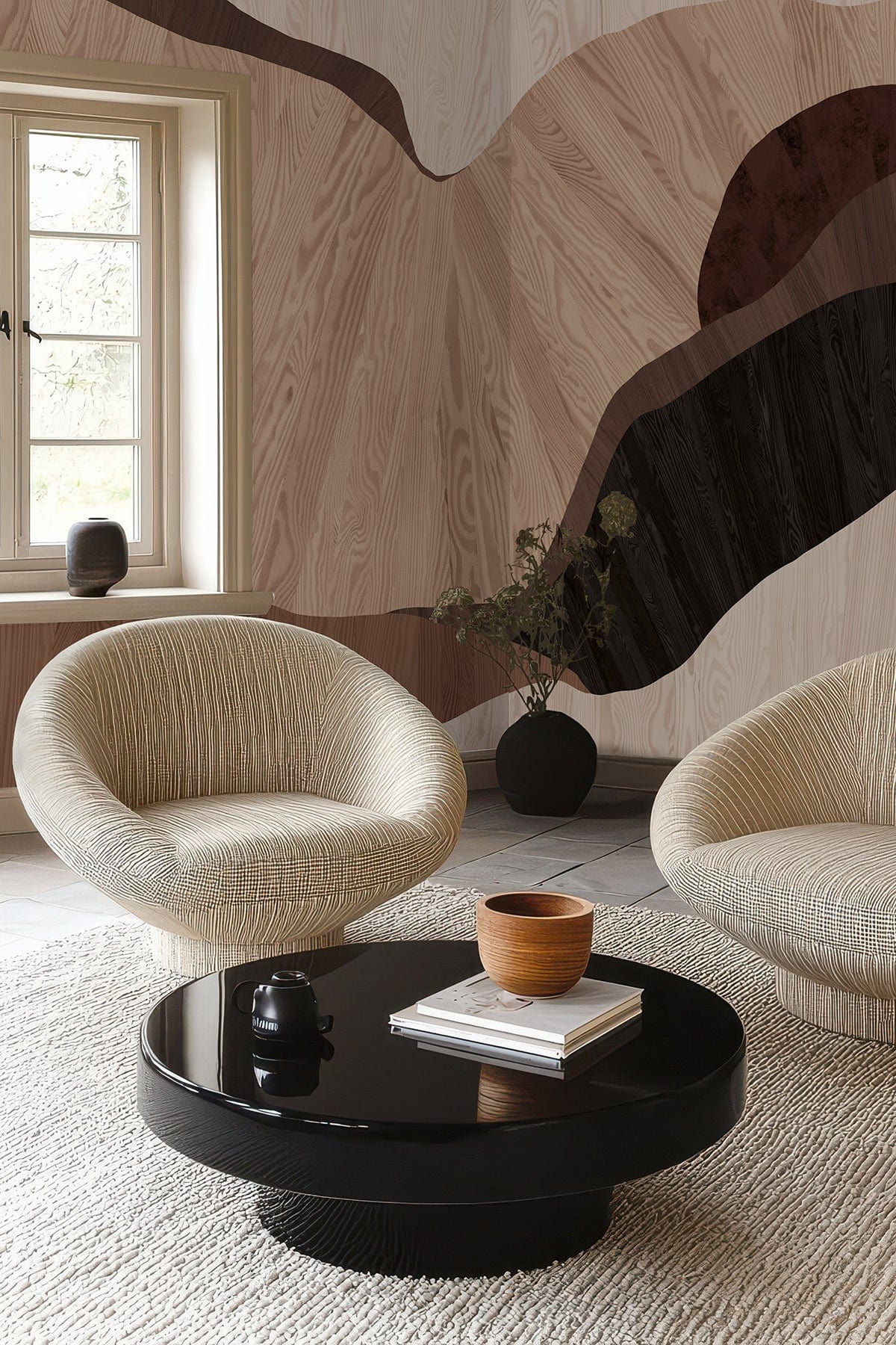  Scandi Wood Brown Multi