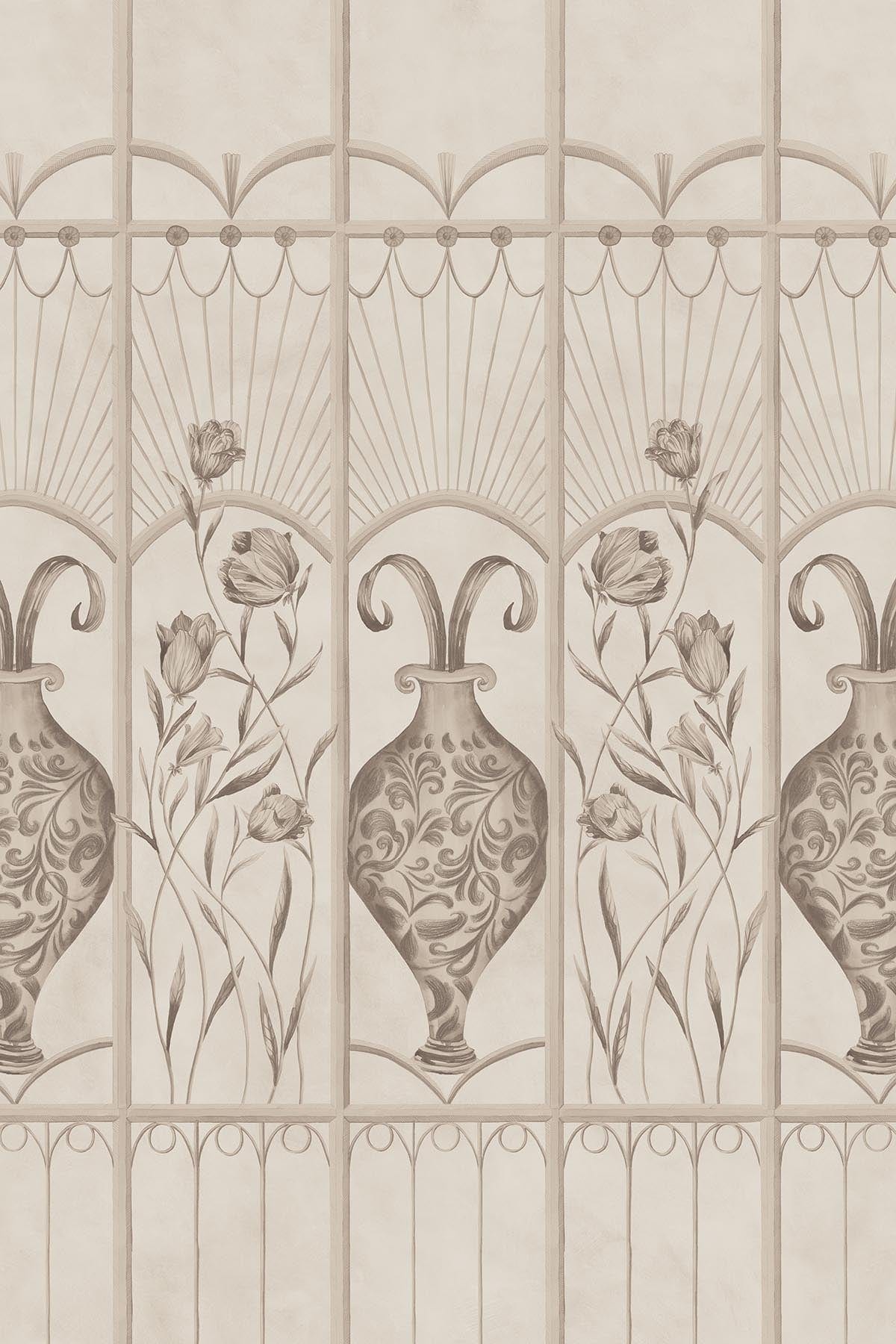  Botanical Deco Pale Beige