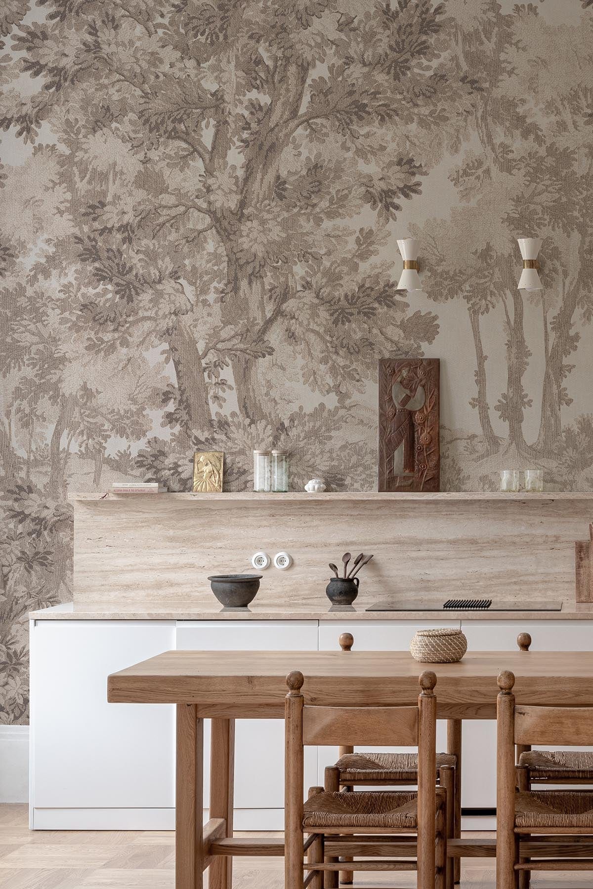  Tapestry Landscape Pale Beige