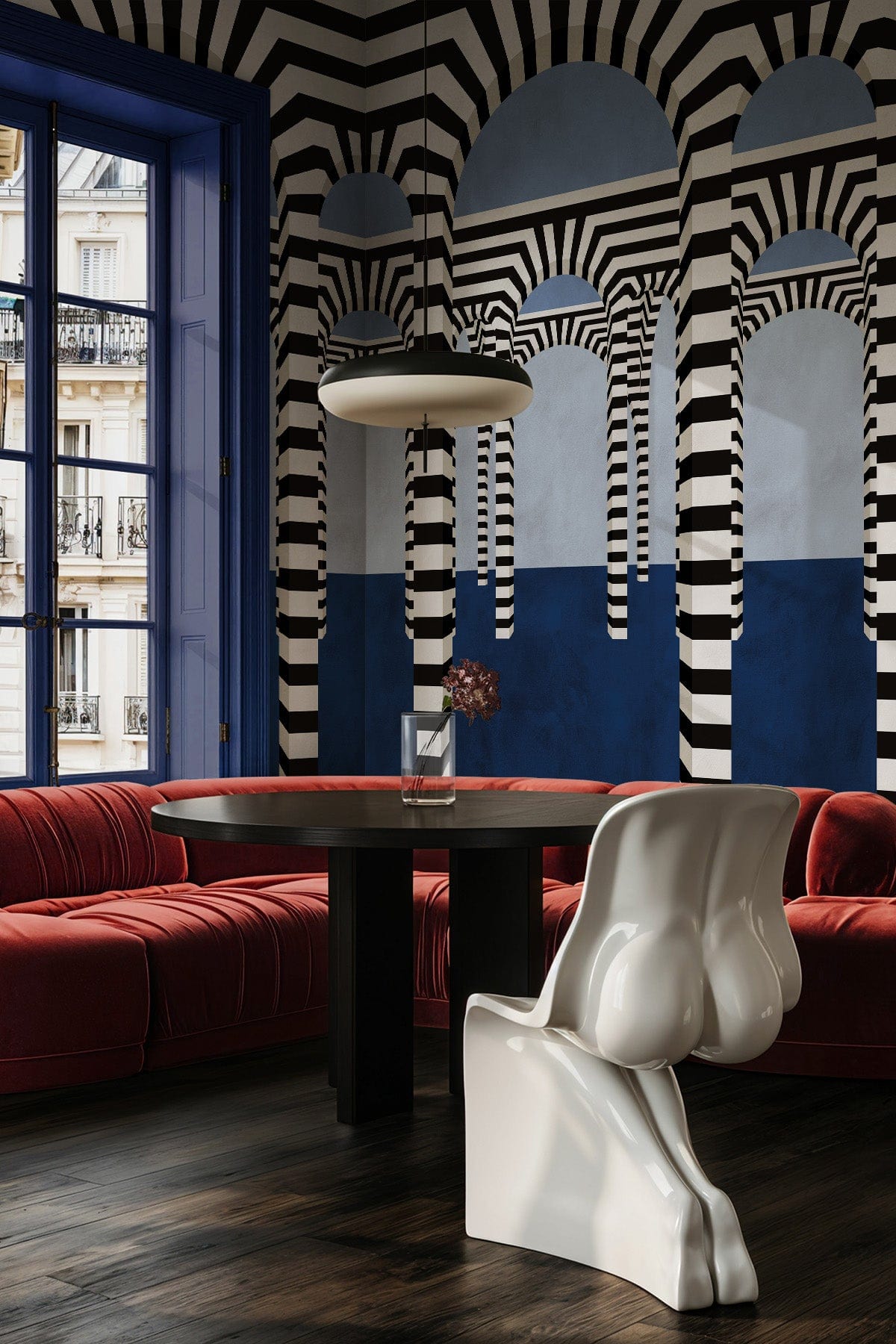  Striped Archway Blue