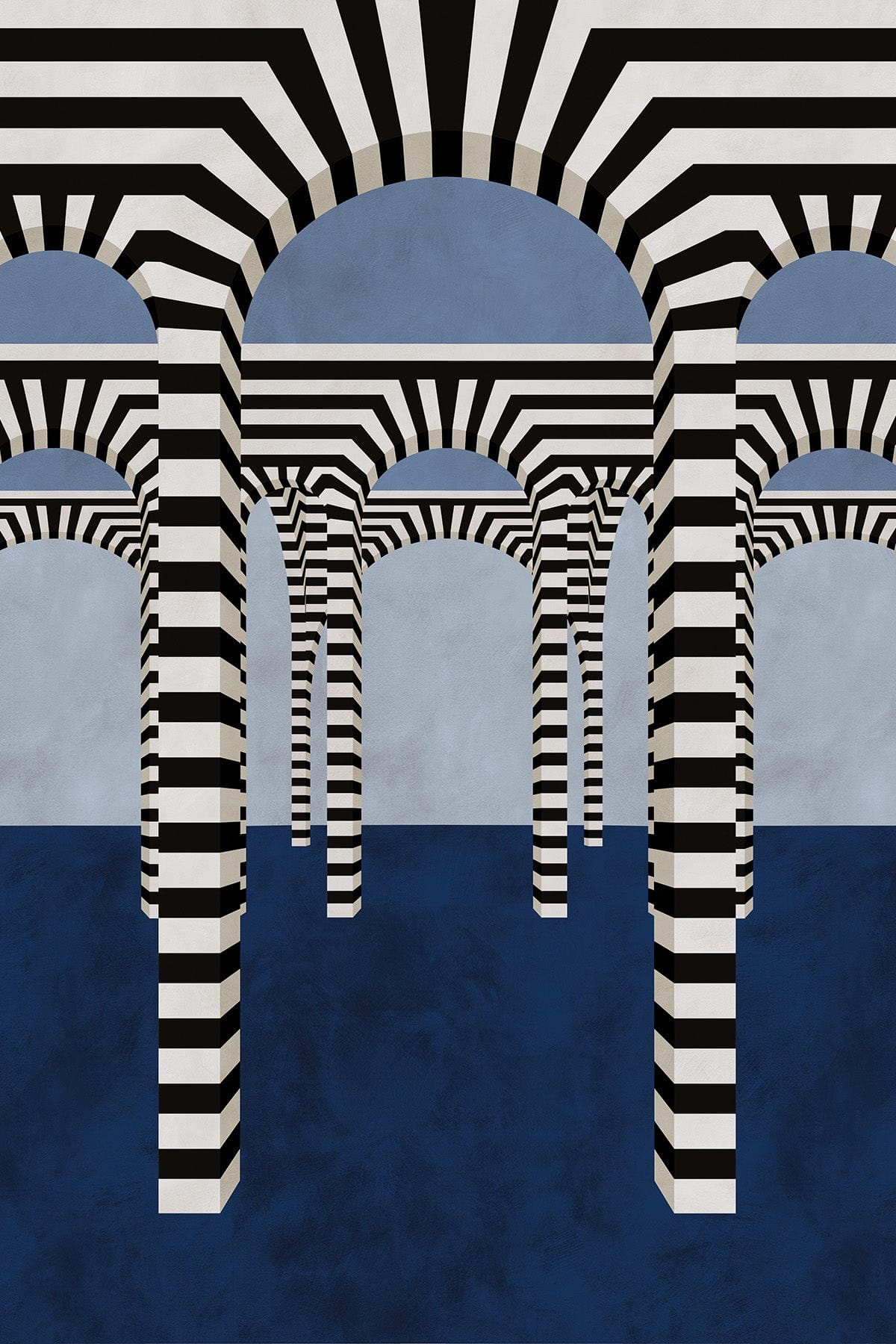  Striped Archway Blue
