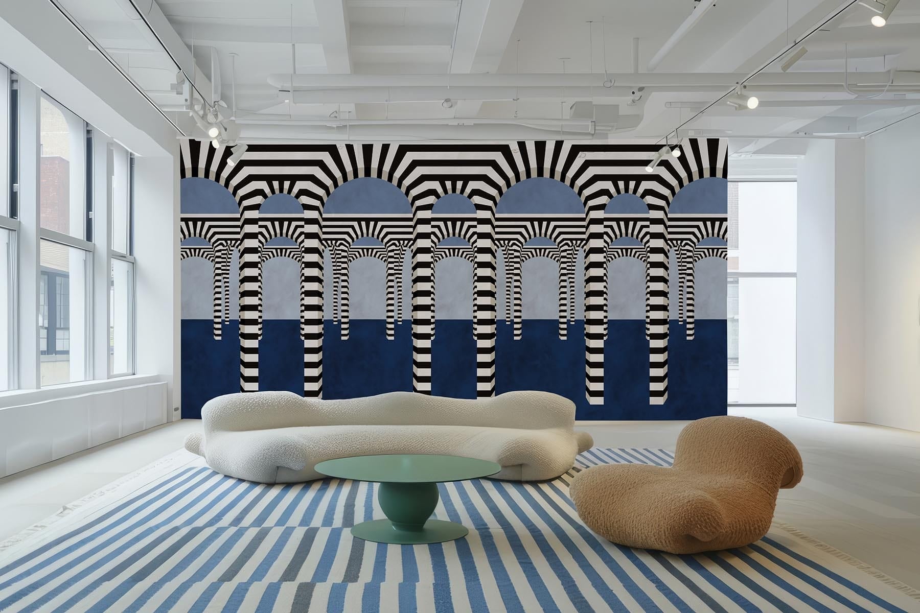  Striped Archway Blue
