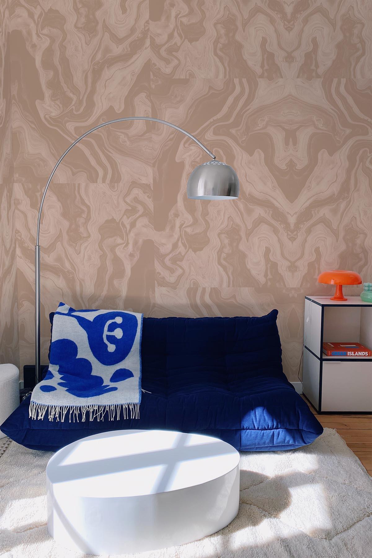  Marbling Tiles Dusty Pink