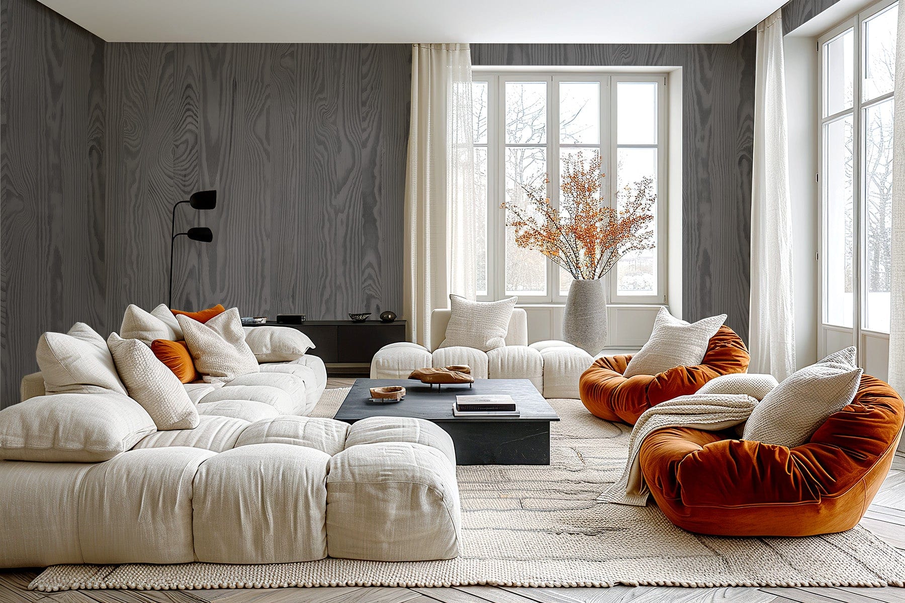  Wood Wallpaper Driftwood Grey