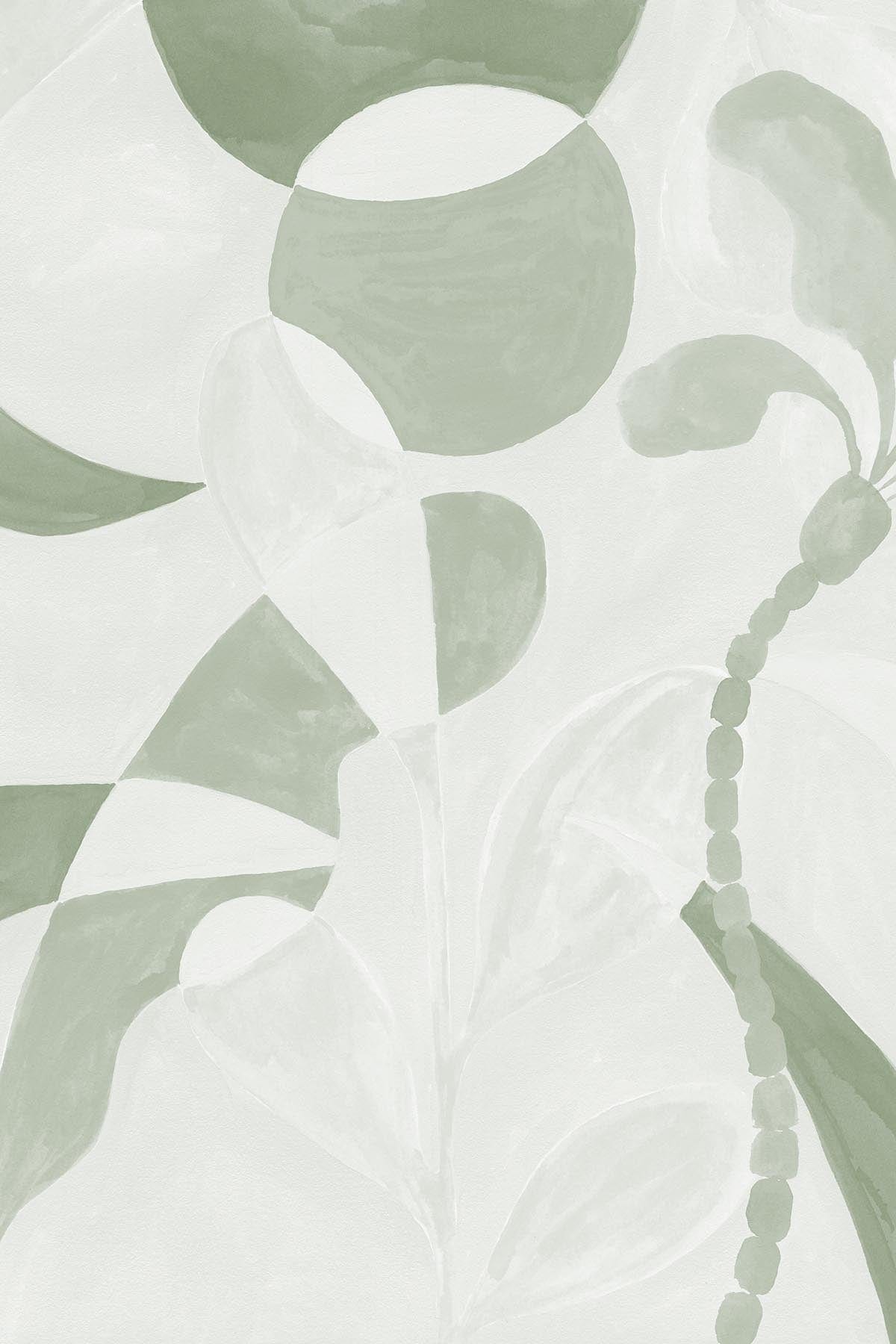  Abstract Utopia Pastel Green