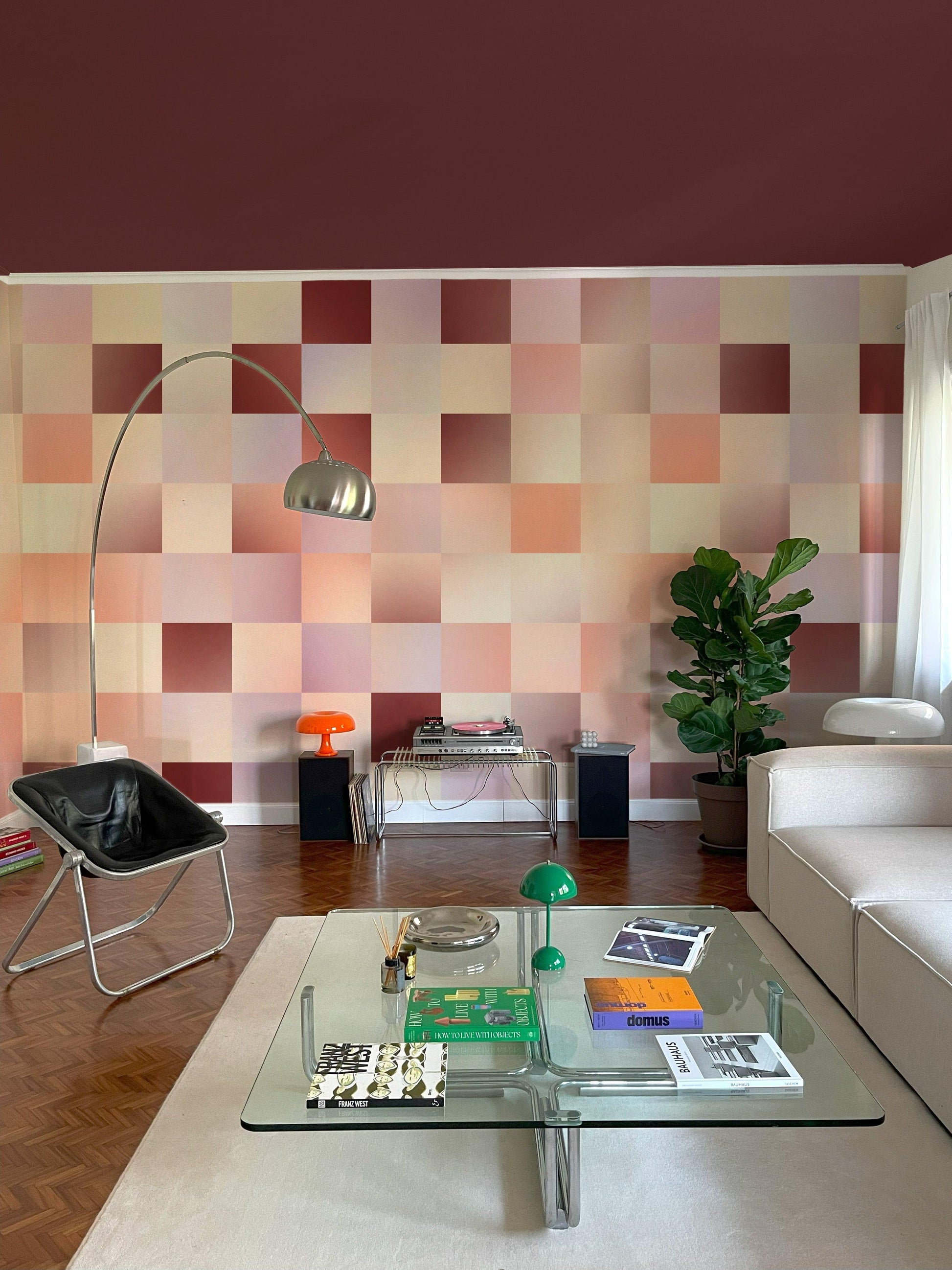  Gradient Check Peach