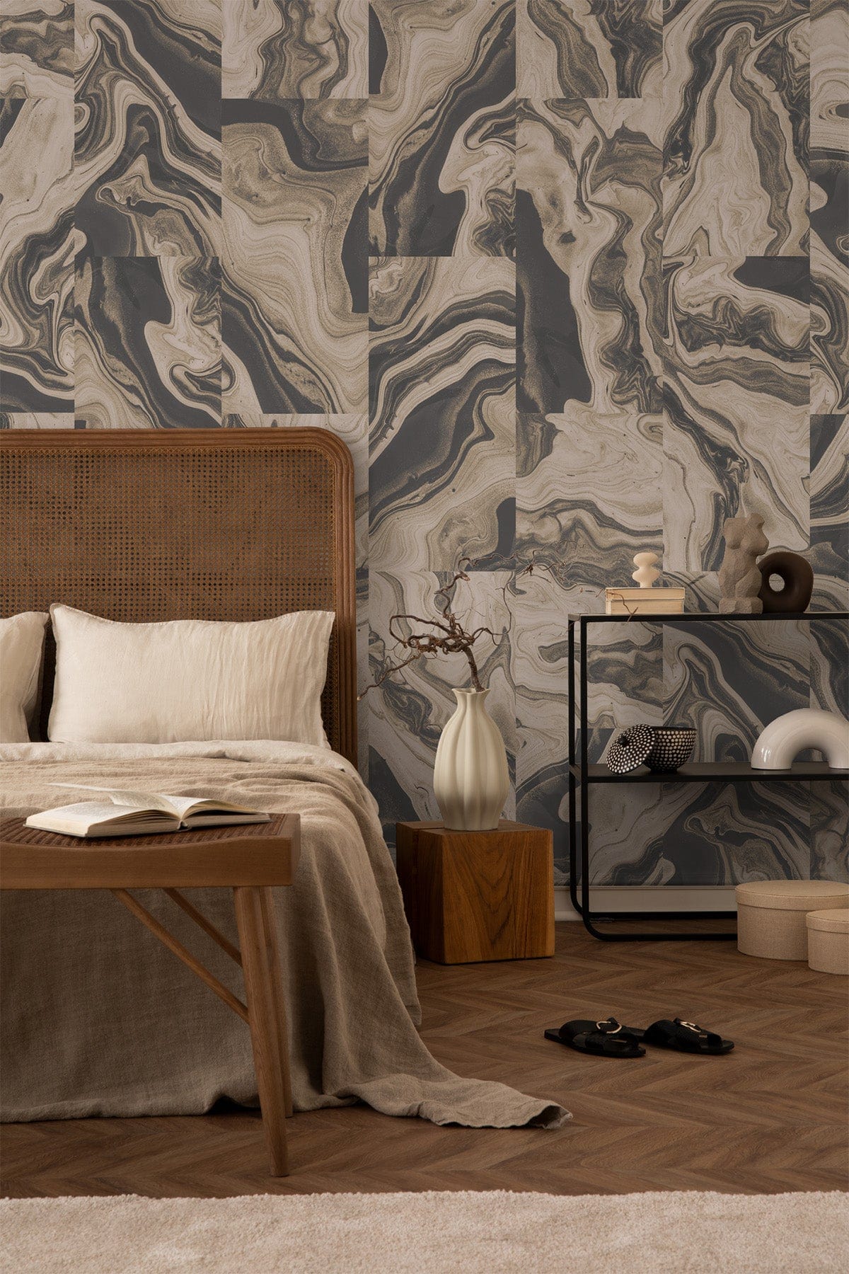  Marbling Tiles Two Anthracite