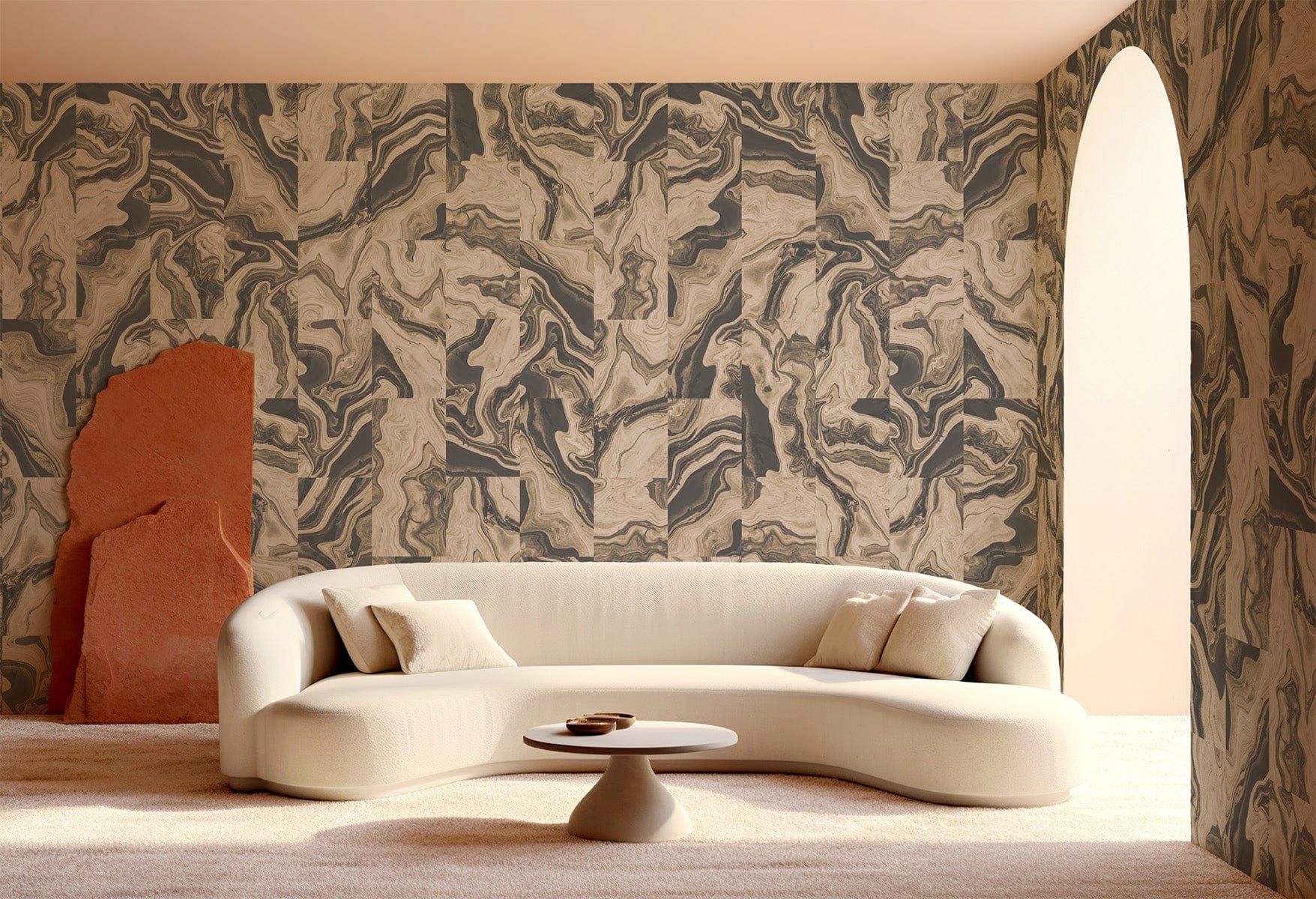  Marbling Tiles Two Anthracite