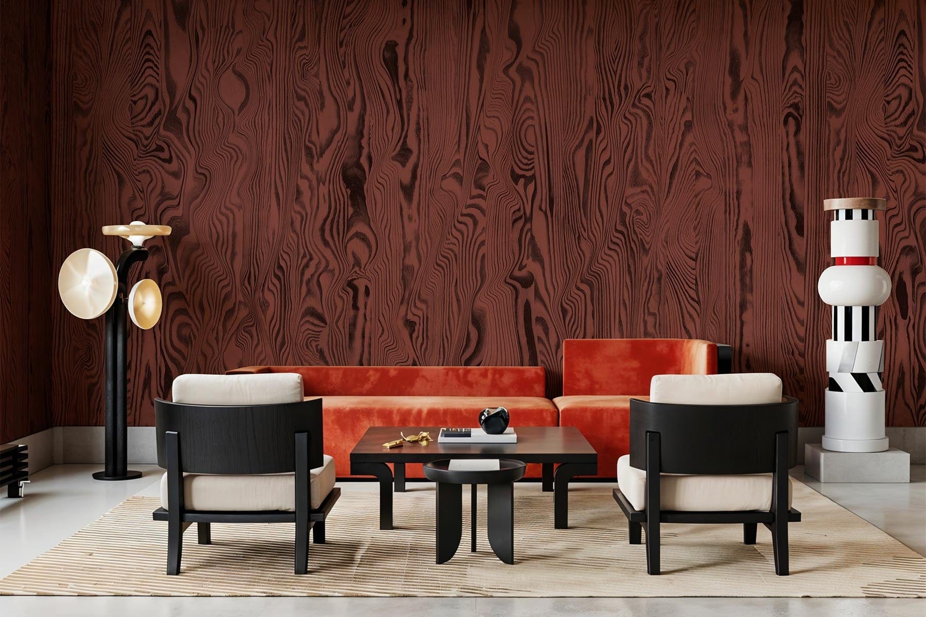  Vibrant Veneer Marsala Red