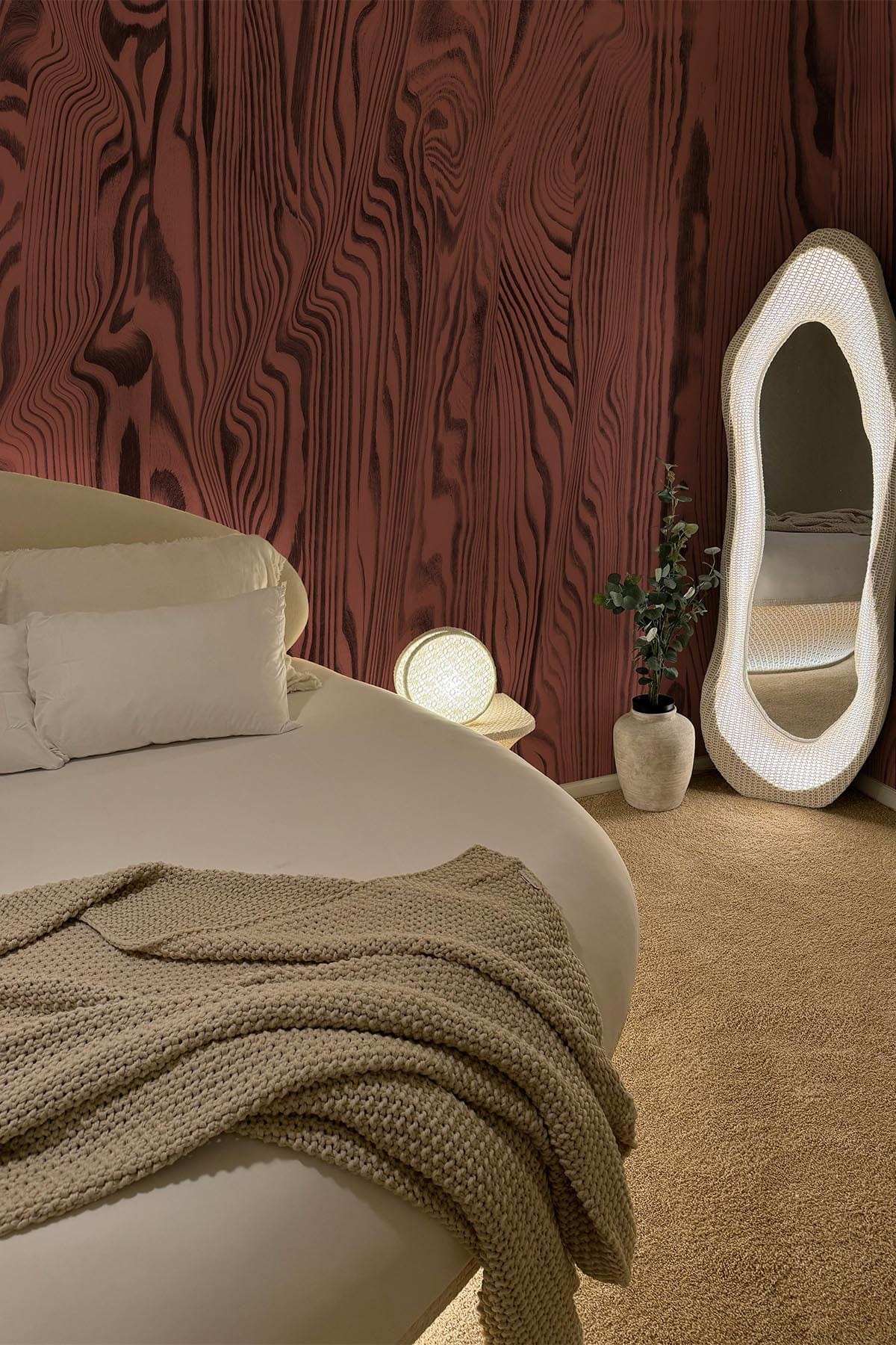  Vibrant Veneer Marsala Red