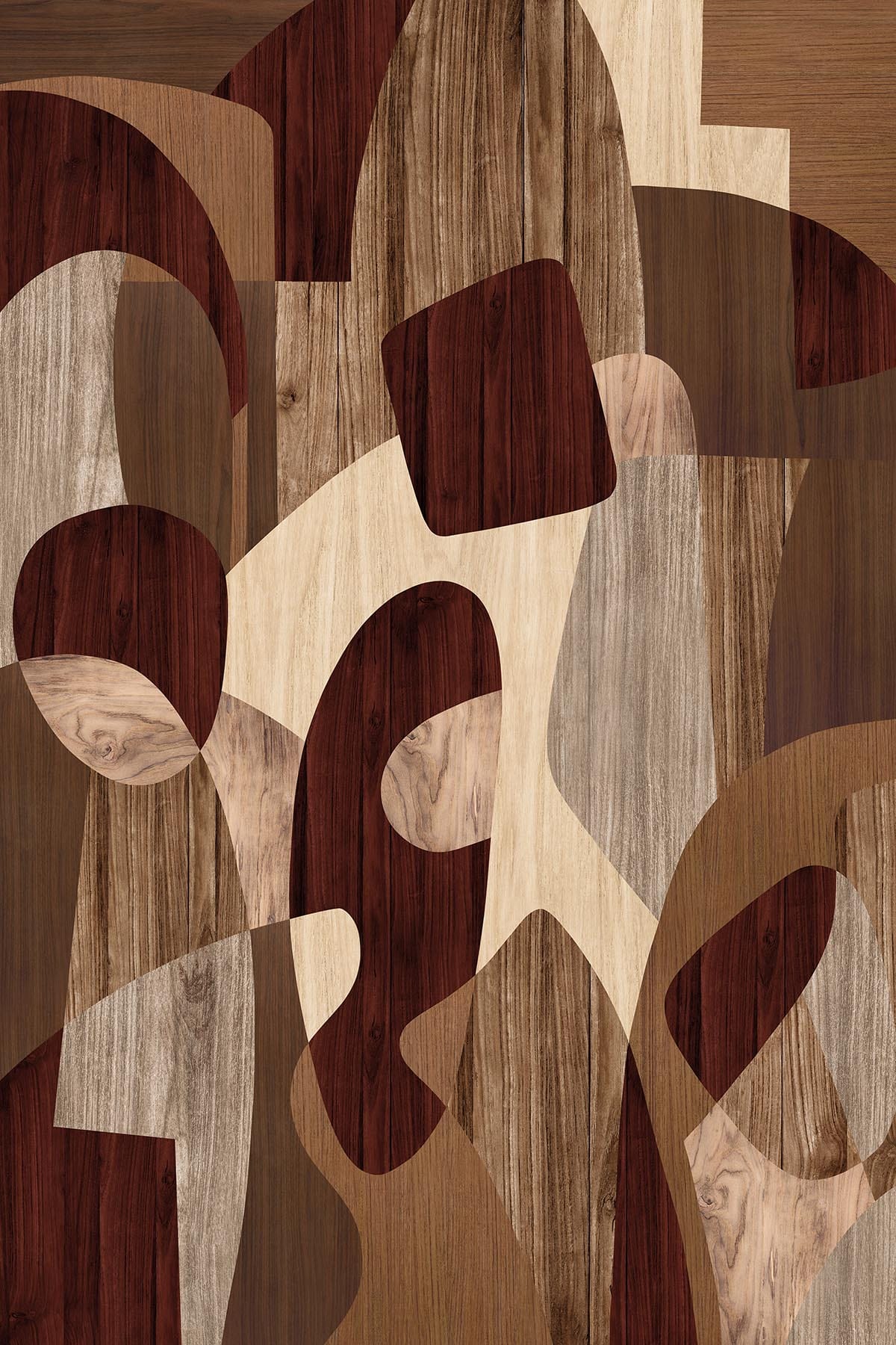  Wood Intarsia Brown