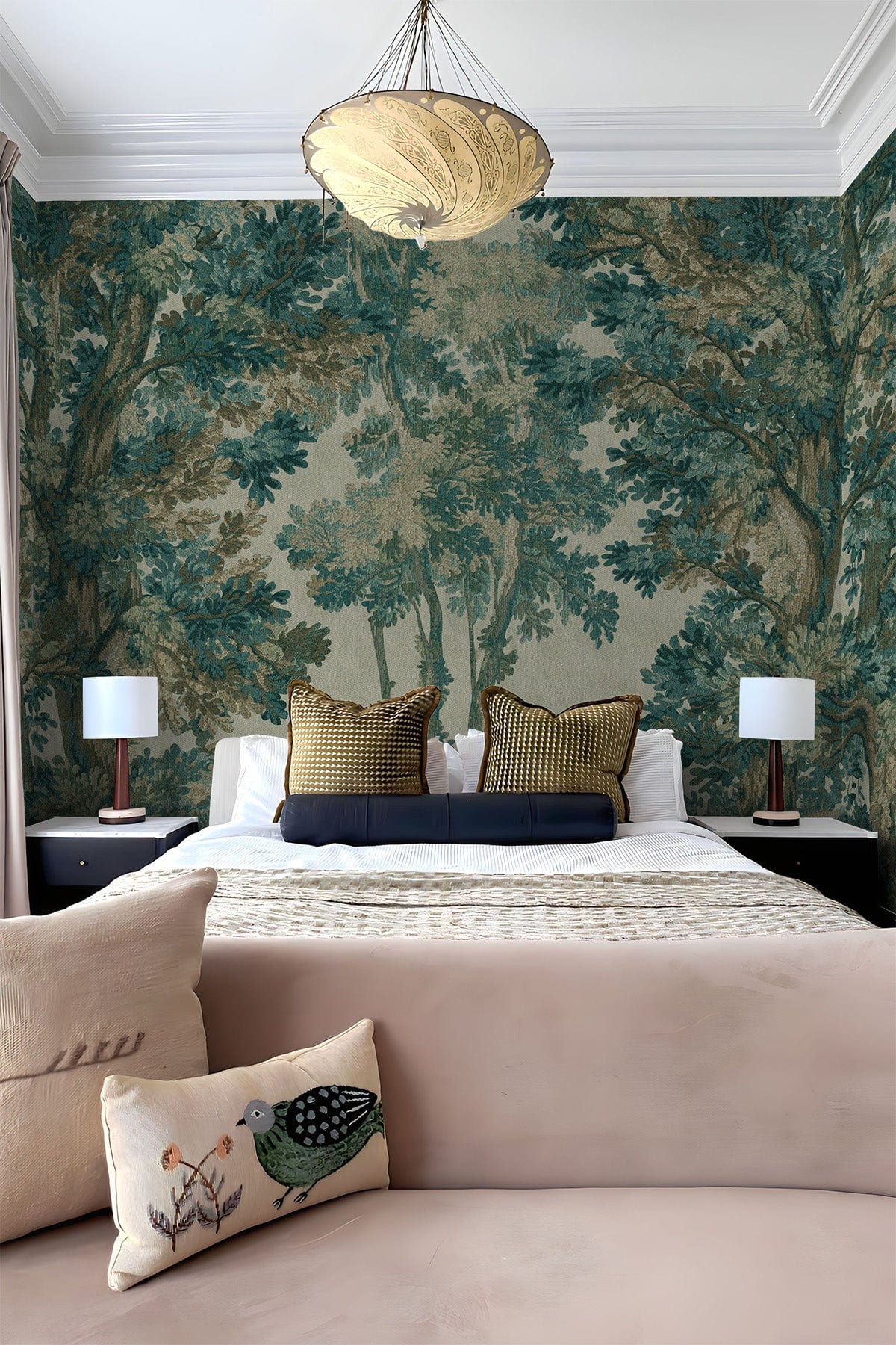  Tapestry Landscape Emerald Green