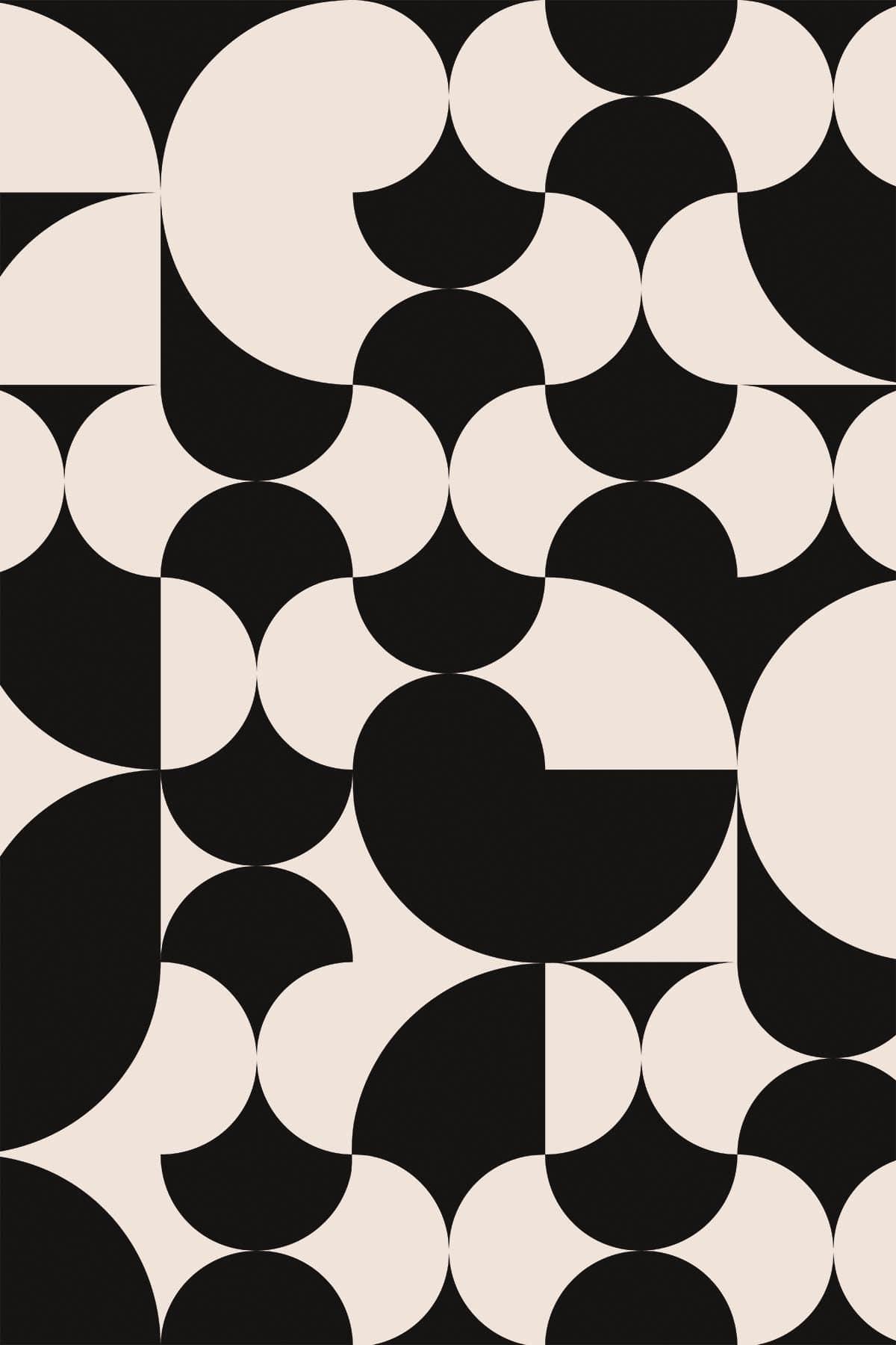  Retro Geometric Black