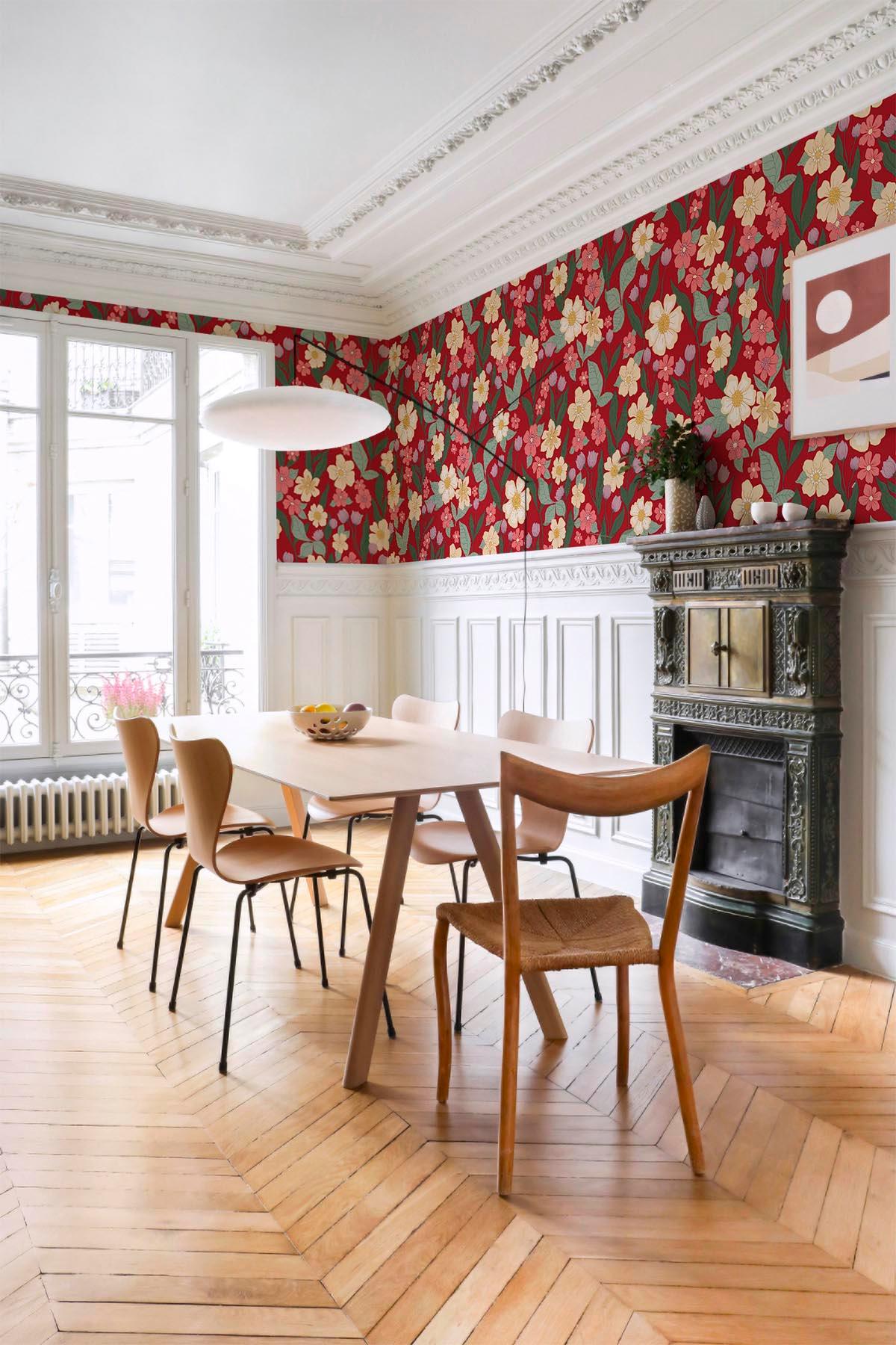  Vintage Garden Red