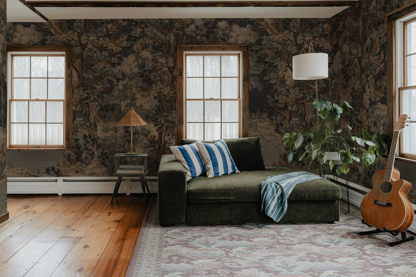  Tapestry Landscape Dark Blue