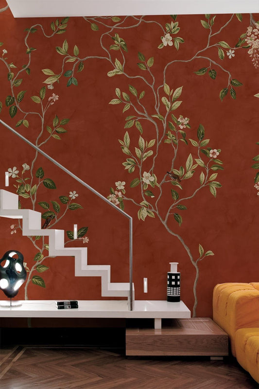  Chinoiserie Rust Red