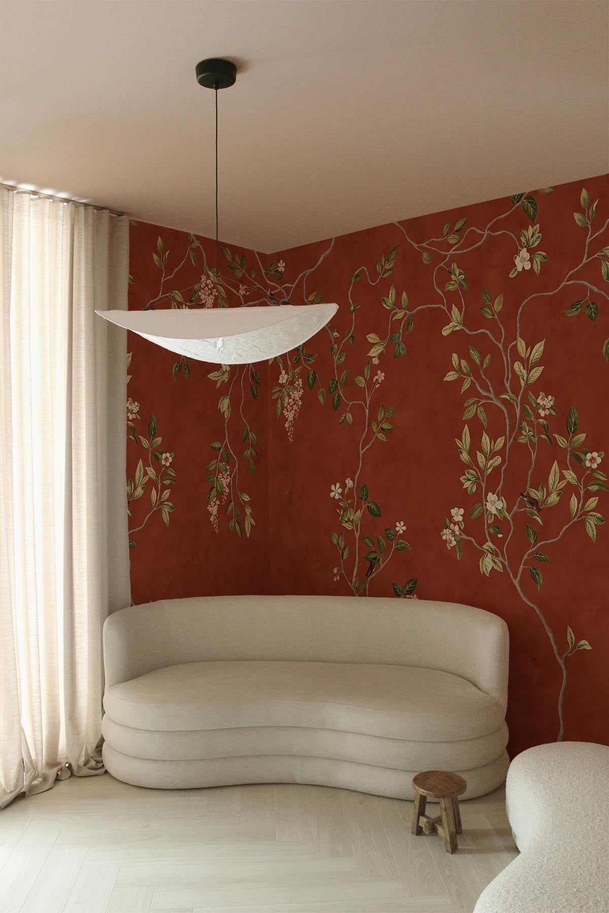  Chinoiserie Rust Red
