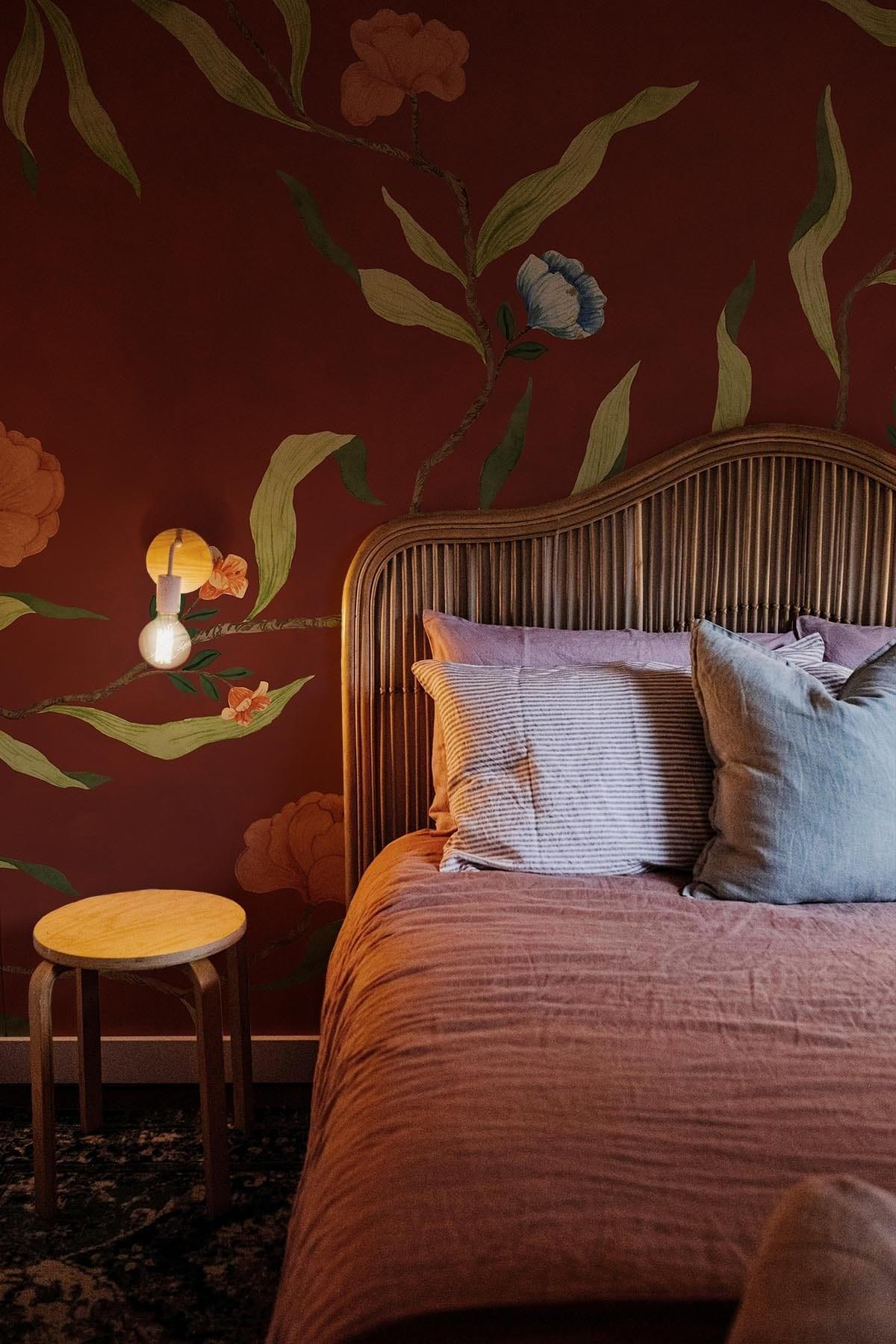  Wild Flowers Marsala Red