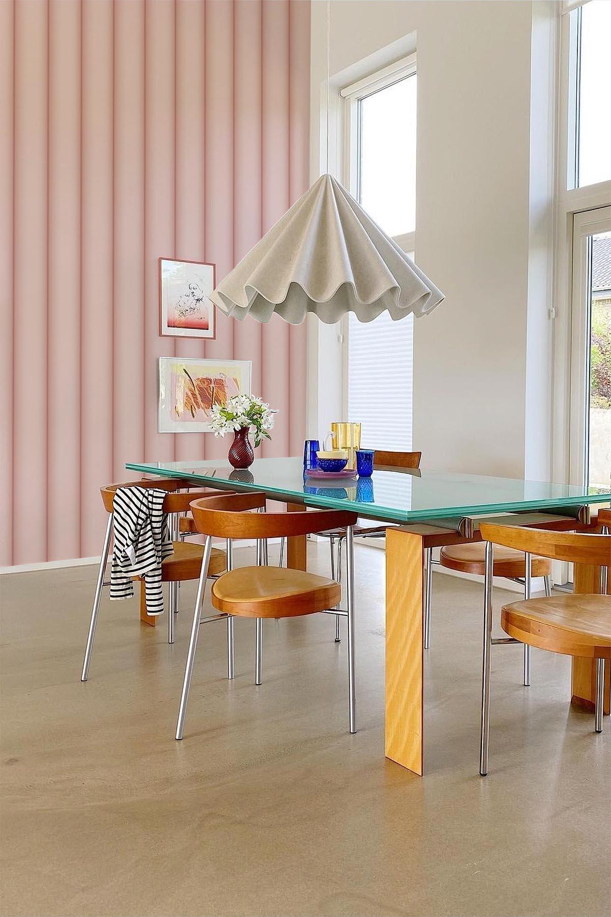  Curved Wall Panel Large Soft Pink