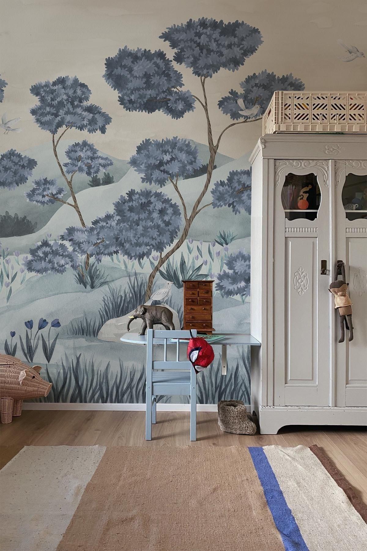  Woodland Birds Blue