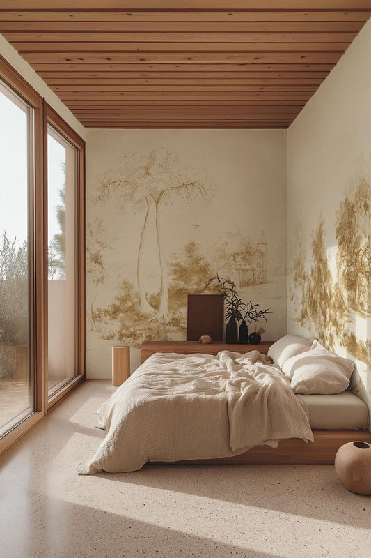  Scenic Landscape Butter Yellow
