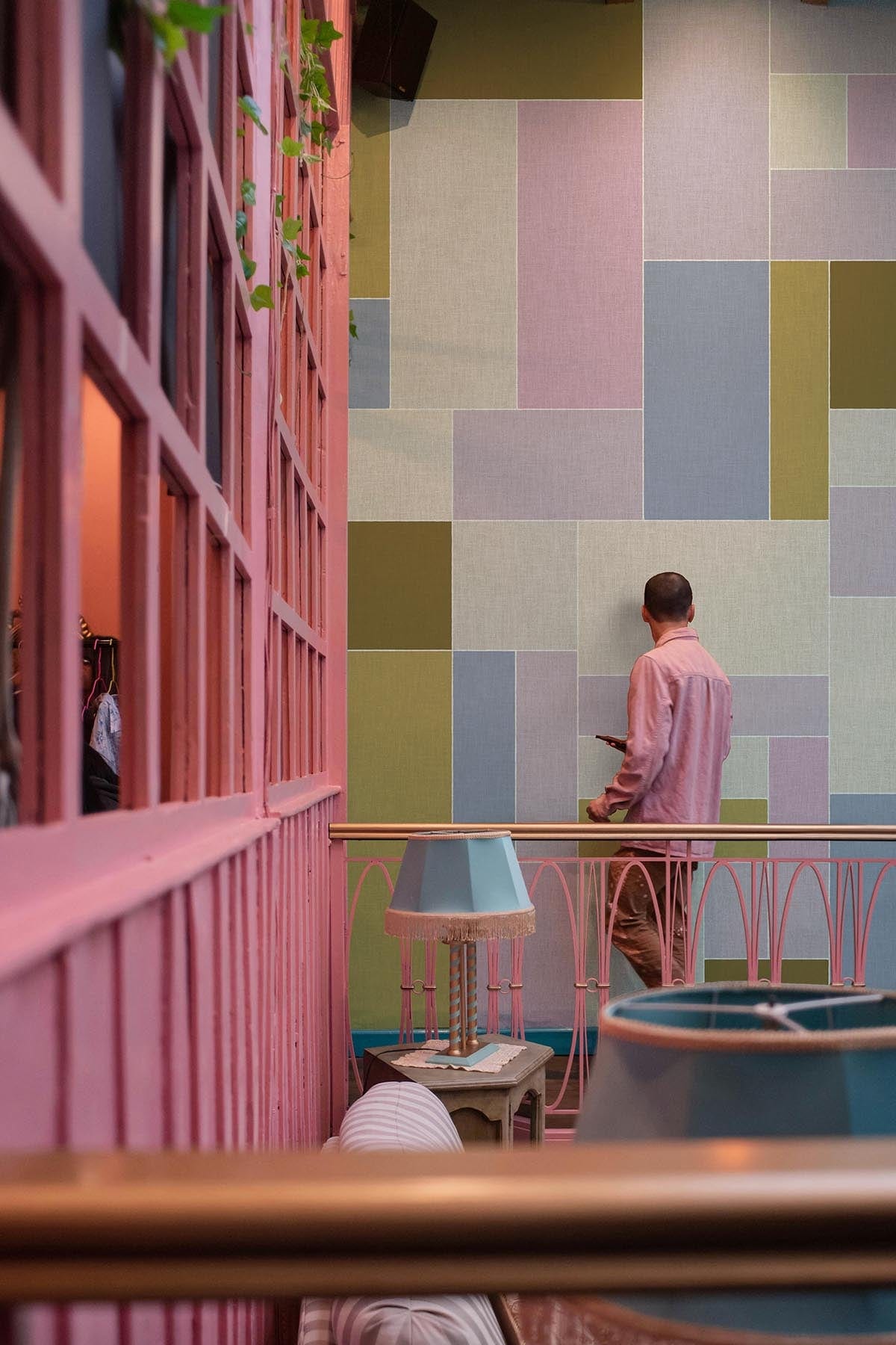  Bold Grid Pink/Green