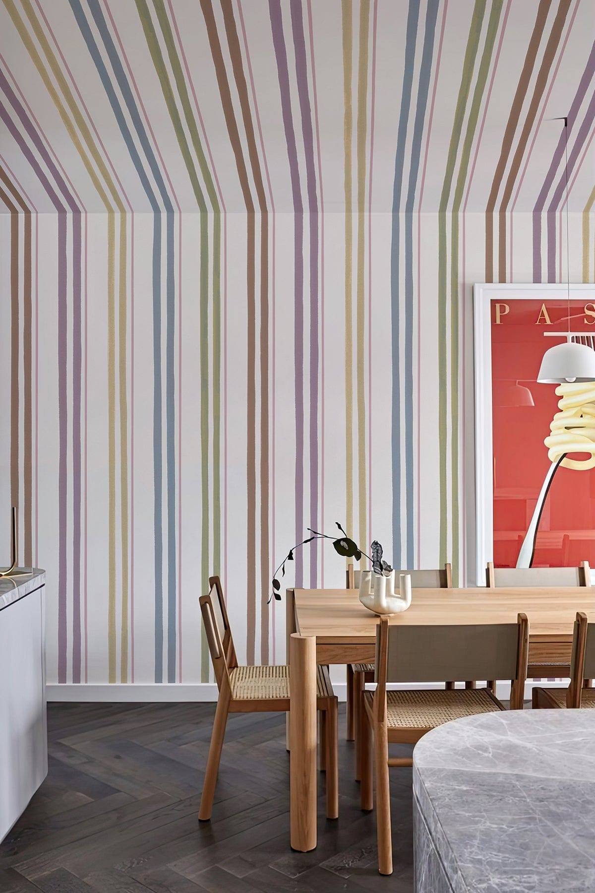  Contemporary Stripe Pastel Multi