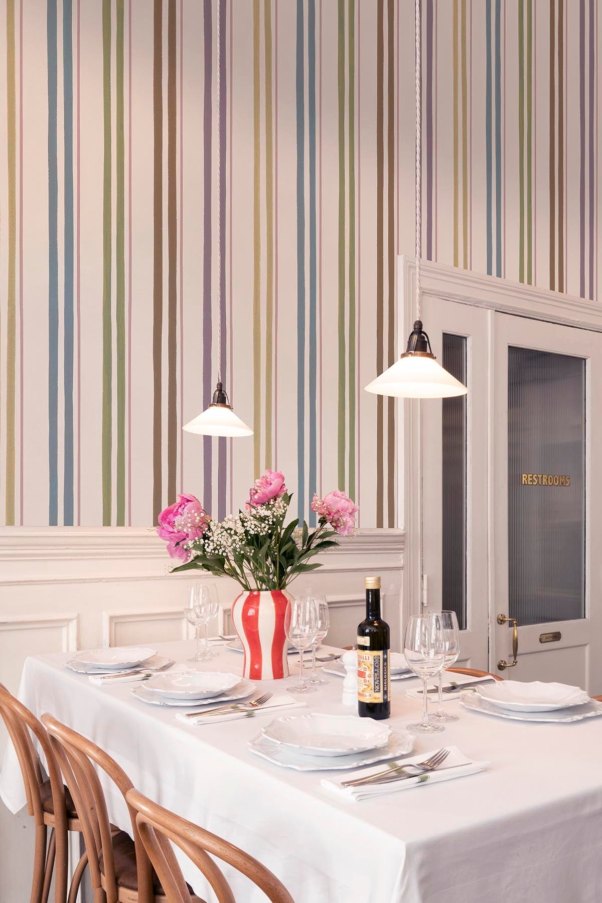  Contemporary Stripe Pastel Multi