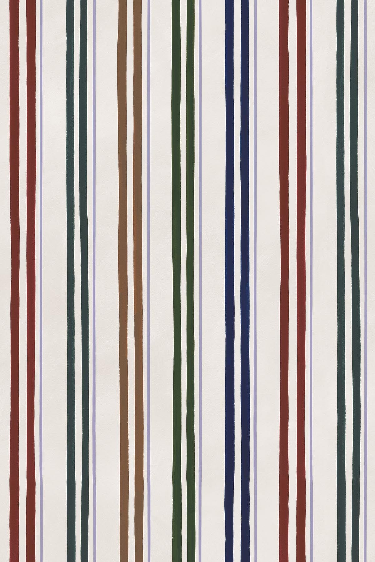 Contemporary Stripe Multi Color Dark