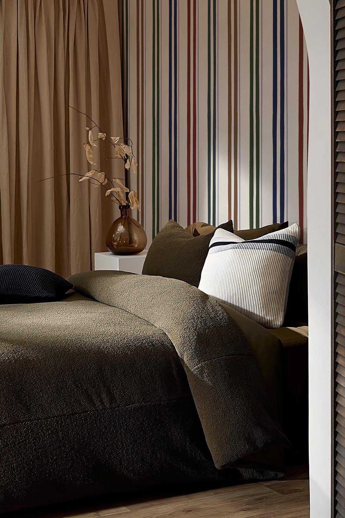  Contemporary Stripe Multi Color Dark