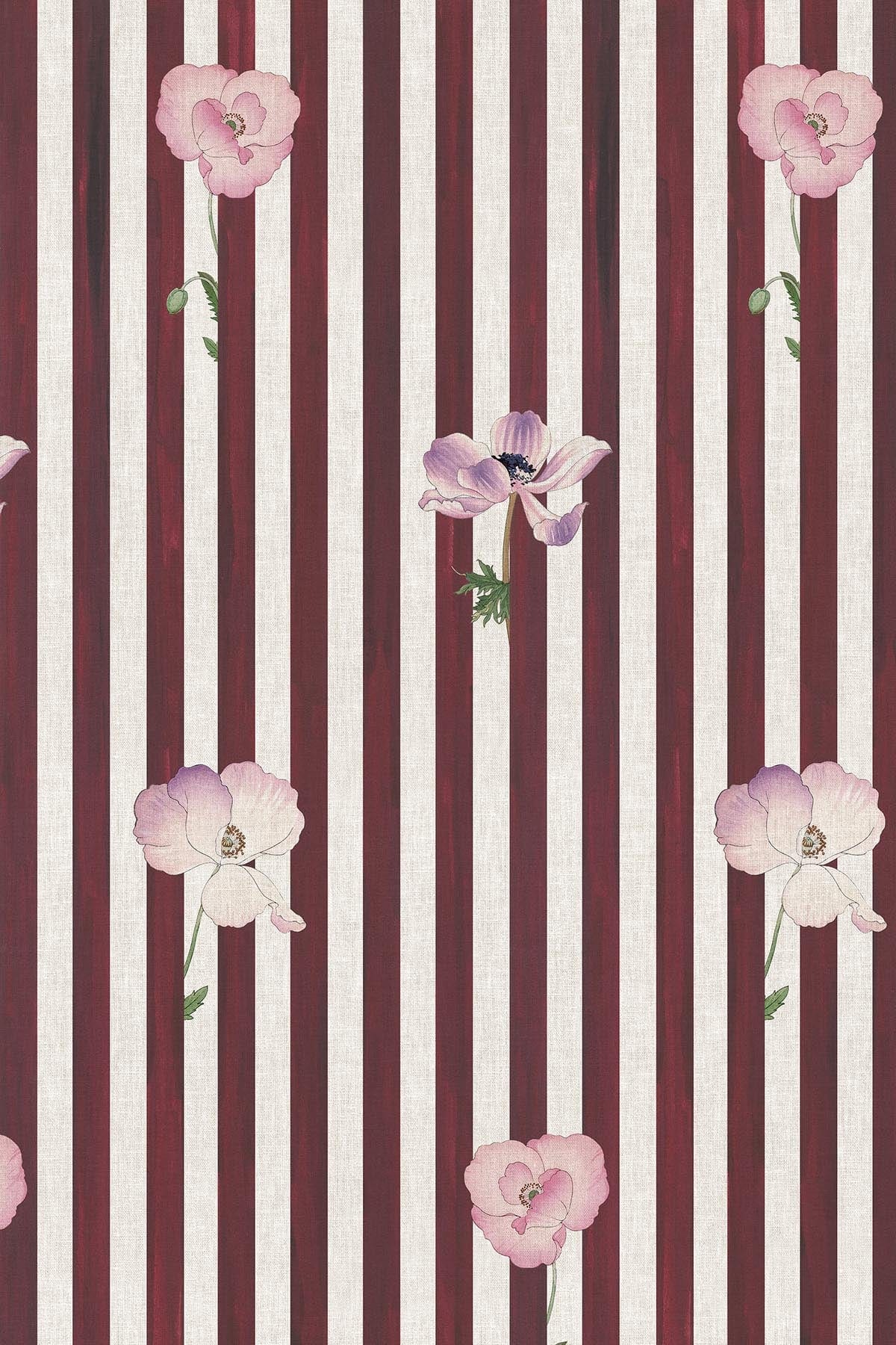  Stripe Meadow Burgundy