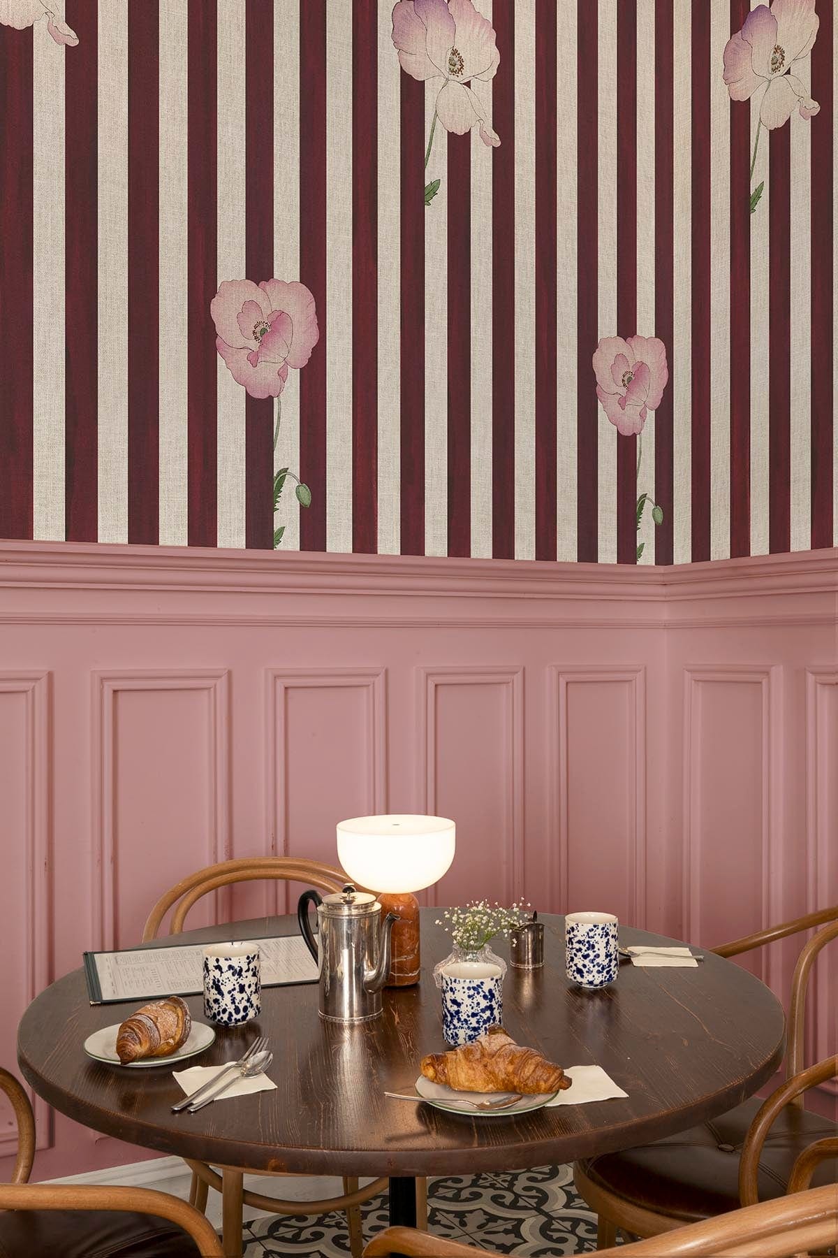  Stripe Meadow Burgundy