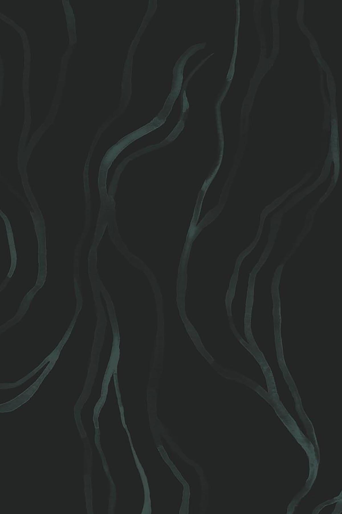  Organic Lines Dark Green