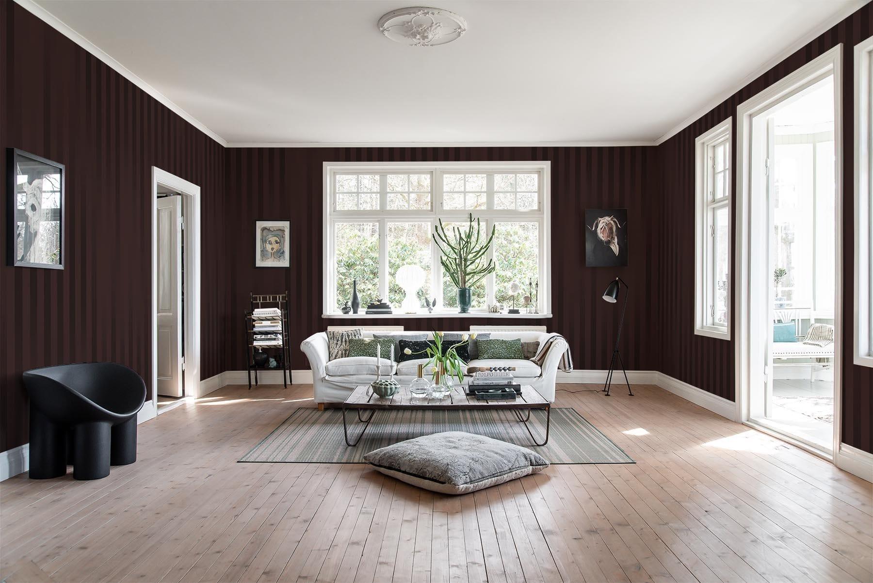  Faded Stripes Burgundy